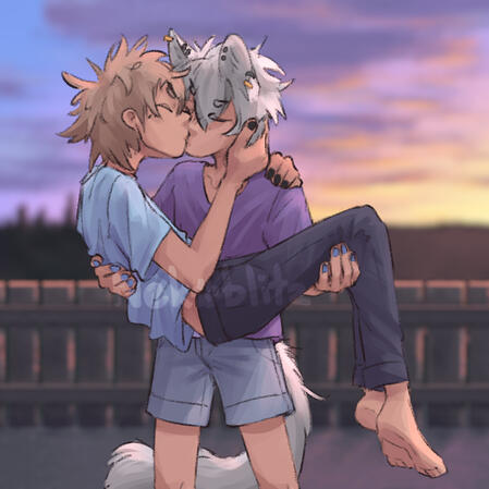Fullbody, Shaded, 2 Chara